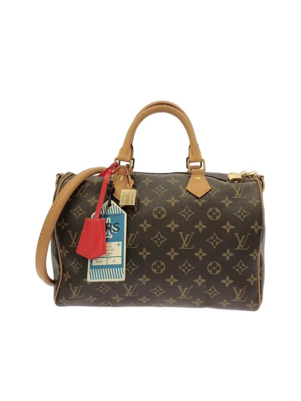 Louis Vuitton Monogram Speedy Bandouliere Soft 30 Boston Bag